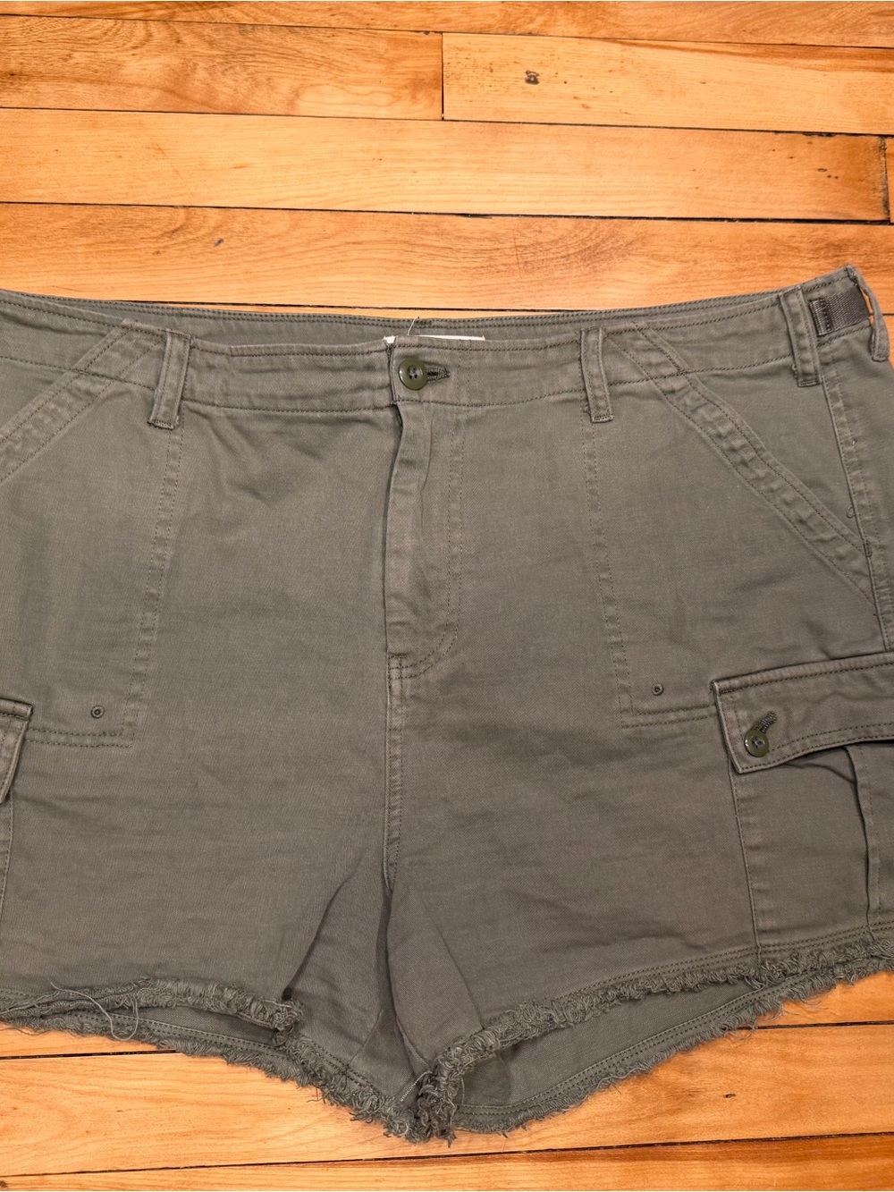 Lucky Brand Olive Green Denim Shorts